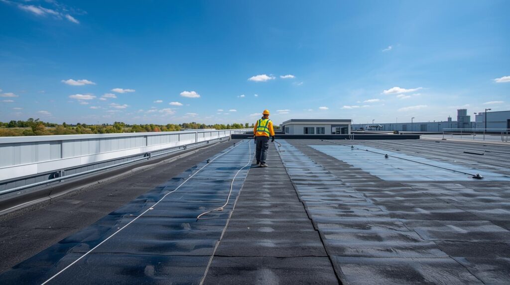 Commercial TPO Warehouse Roof in Gainesville, TX